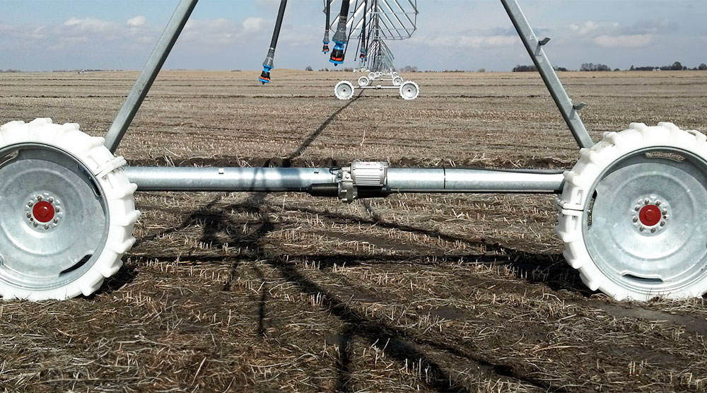 roue en polyéthylène irrigation à Pivot central