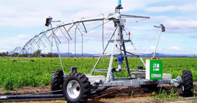 alimentation de la rampe frontale d’irrigation